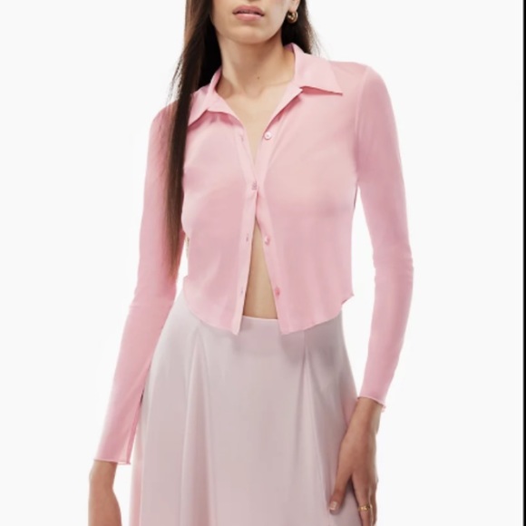 Wilfred Pose Waist Longsleeve mesh button-up - Picture 4 of 4